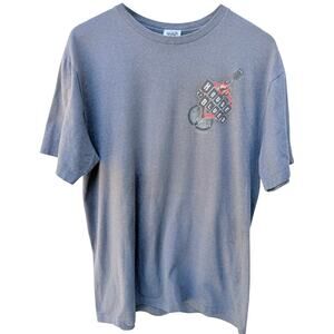 House of Blues T Shirt Mens Large Blue Guitar Logo Graphic